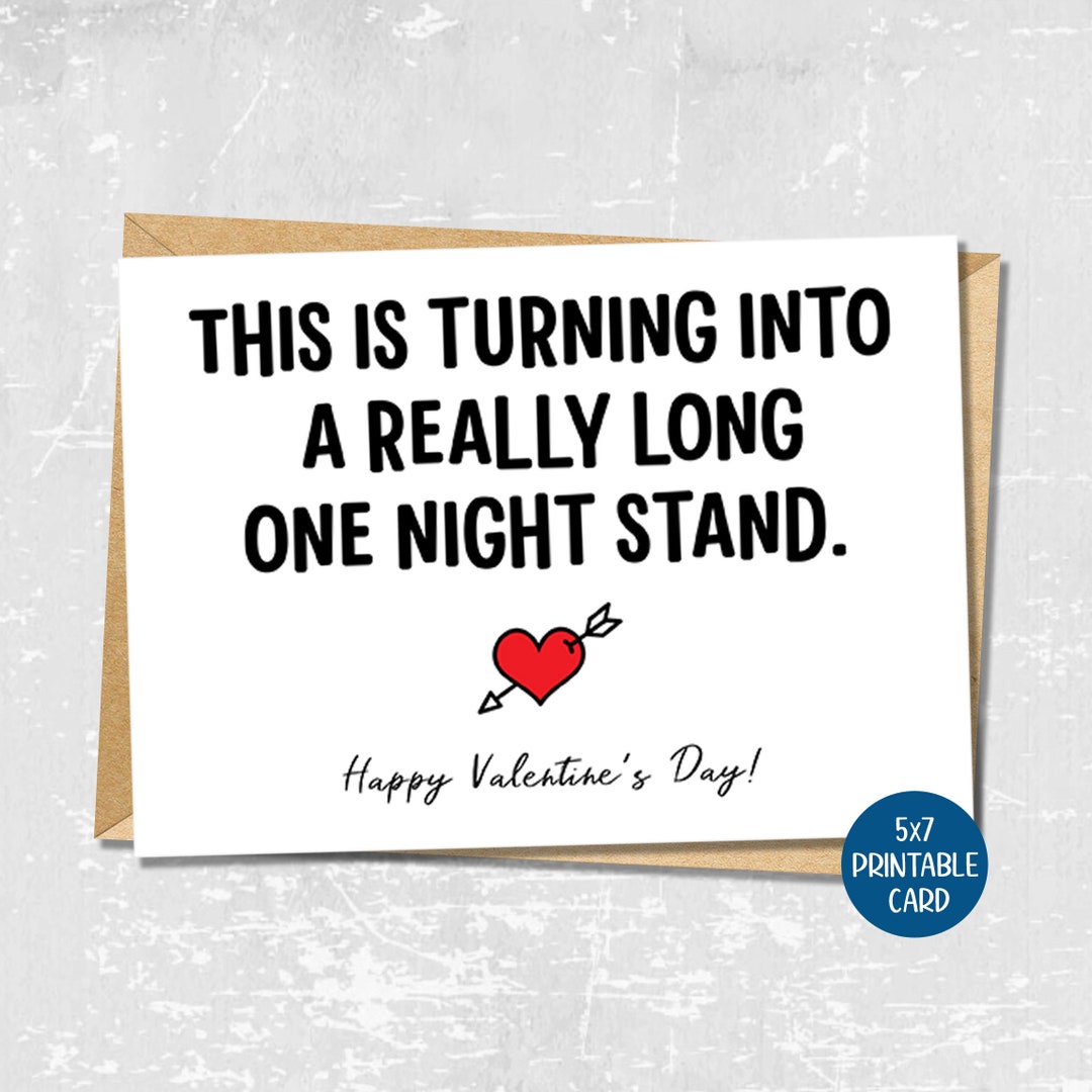 Funny Valentine Card for Him, Printable Valentine for Her, Valentine's ...