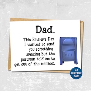 Lustige Vatertagskarte, lustige Vatertagskarte vom Sohn, Hilarious Grußkarte, sarkastisches Vatertagsgeschenk von Tochter, Snarky Karte für Dad