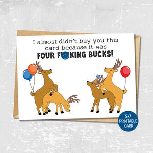Tarjeta de cumpleaños divertida para un amigo, tarjeta de cumpleaños imprimible para él, tarjeta de felicitación de feliz cumpleaños, tarjeta sarcástica, tarjeta de cumpleaños para adultos