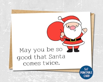 Funny Christmas Cards, Printable Adult Christmas Card, Funny Holiday Card for friends, Sarcastic Xmas Card for her, Sassy Greeting Cards