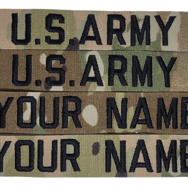 4 Pc OCP Custom Name & Army Tape Set(Sew On or Hook)