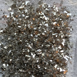 Silver Crushed Glass Gravel for Embellishment, Resin Craft, Resin Arts,  Crafting, Craft Supplies, Crushed Glass in Silver, Silver Gravel 