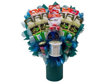 Fishing Gift Bouquet. Great Gift Idea for the Man Who Has Everything