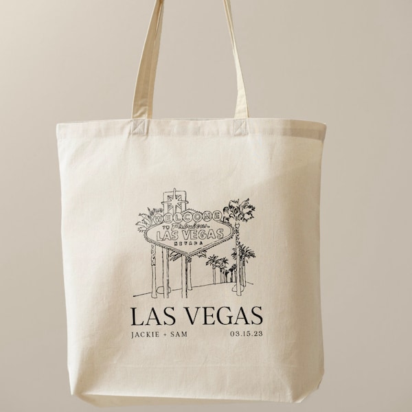 Vegas Tote Bag, Vegas Wedding Tote Bag, Vegas Wedding, Vegas Bachelorette Party, Bachelorette Tote Bag, Welcome Party Tote Bag