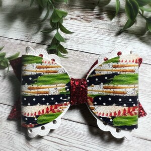 Baseball Hair Bow