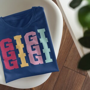 Camiseta colorida de manga corta GiGi