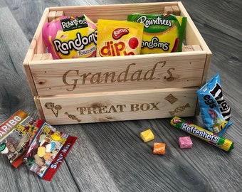 Personalised sweet candy treat engraved crate