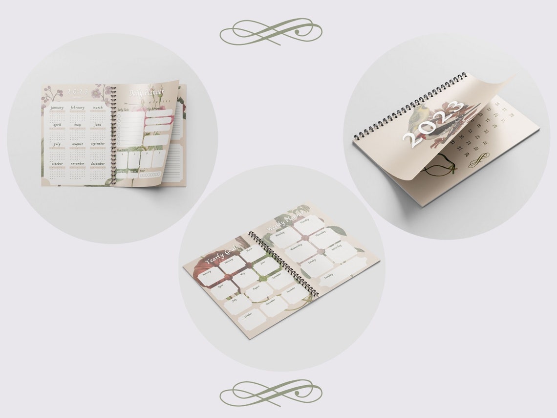 Editable Printable Planner, Canva Template, Daily Weekly Planner ...