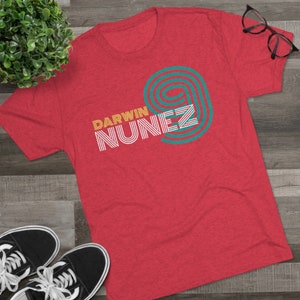 Darwin Nunez #9 - Liverpool - Premier League - Player Shirt (Tri-Blend)