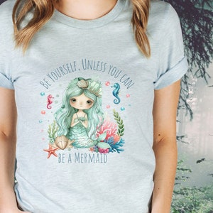 Magical Mermaid Tshirt, Pastel Coloured Inspirational Tee Shirt, Gift For Her, Gift For Teens, Positive T shirt, Classic Unisex t-shirt