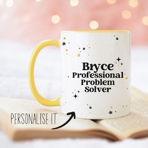 Custom Coworkers Coffee Mug, Colourful Personalized Gift for Colleagues, Gift for Coworkers, Office Humour Two Tone Ceramic Tea Cup 11oz