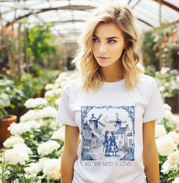 Garden Romantic Blue Floral Blouse Garden Romantic Blue Floral Blouse