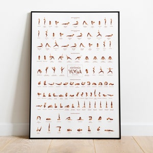Ashtanga Second Series Poster • Yoga Poster Wall Art • Sizes 12x16" - 28x39″