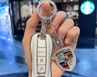 Key case Porsche Alcantara, 911 992 718 987 Carrera GTS Macan Cayenne taycan Porsche 911 Keychain, Porsche accessory .Panamera key pocket