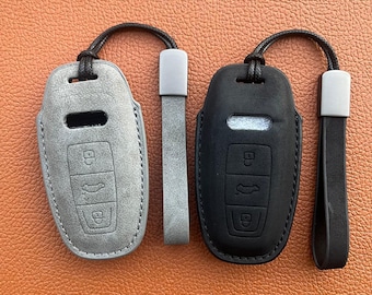 Audi D5 Schlüsselanhänger, A6L A6 A7 A8 Q7 Q8 E-Tron 3 S6 S7 SQ7 RS6 RS7 2018 2020 3-Tasten-Schlüssel, Cooler Audi Schlüsselanhänger, Audi Schlüssel-Fernbedienung