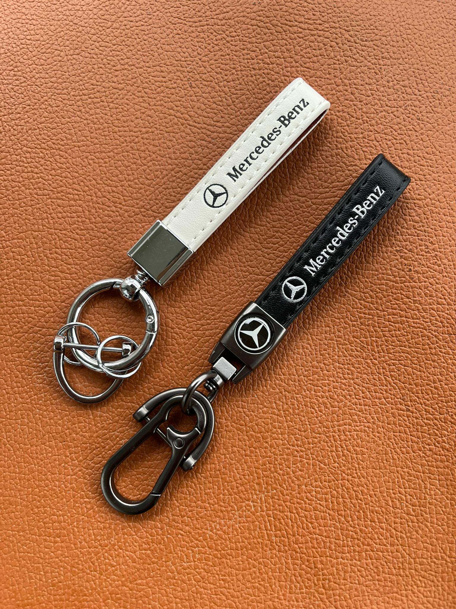 Amazon.com: Tukellen for Mercedes Benz Leather Key Fob Cover