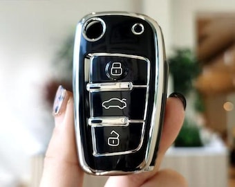 Schlüsselabdeckung Audi A1 A3 A4 8P 8L 8V A5 Götter B7 Horizont A7 C5 C6 Q3 Q5 Q7 4F S3 S4 Dock RS3 3 Tasten