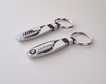 Chrome BMW keychain, vintage BMW keychain, BMW accessories
