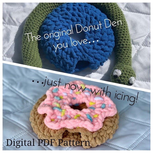 Donut Den Crochet Pattern - Small Snake Hide