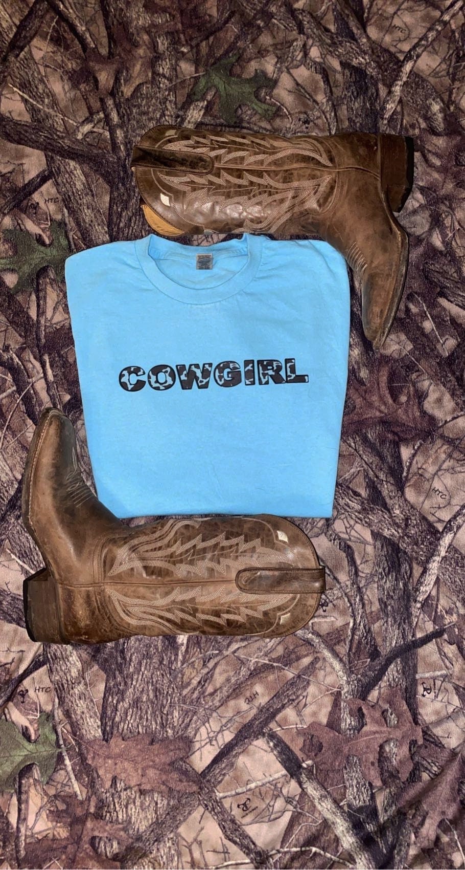 Brown And White Cow Print Women's Sweatshirt