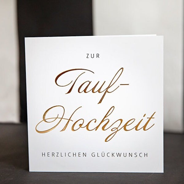 Klappkarte Taufhochzeit