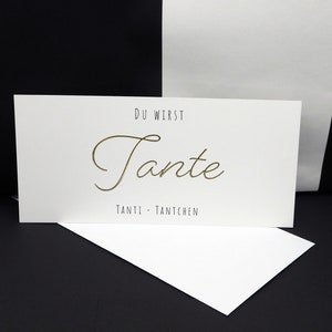 Postkarte "Du wirst Tante"