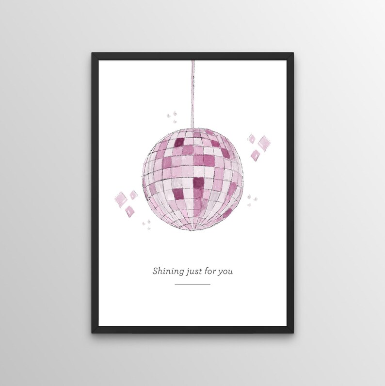 Taylor Swift mirrorball Lyric Print Etsy
