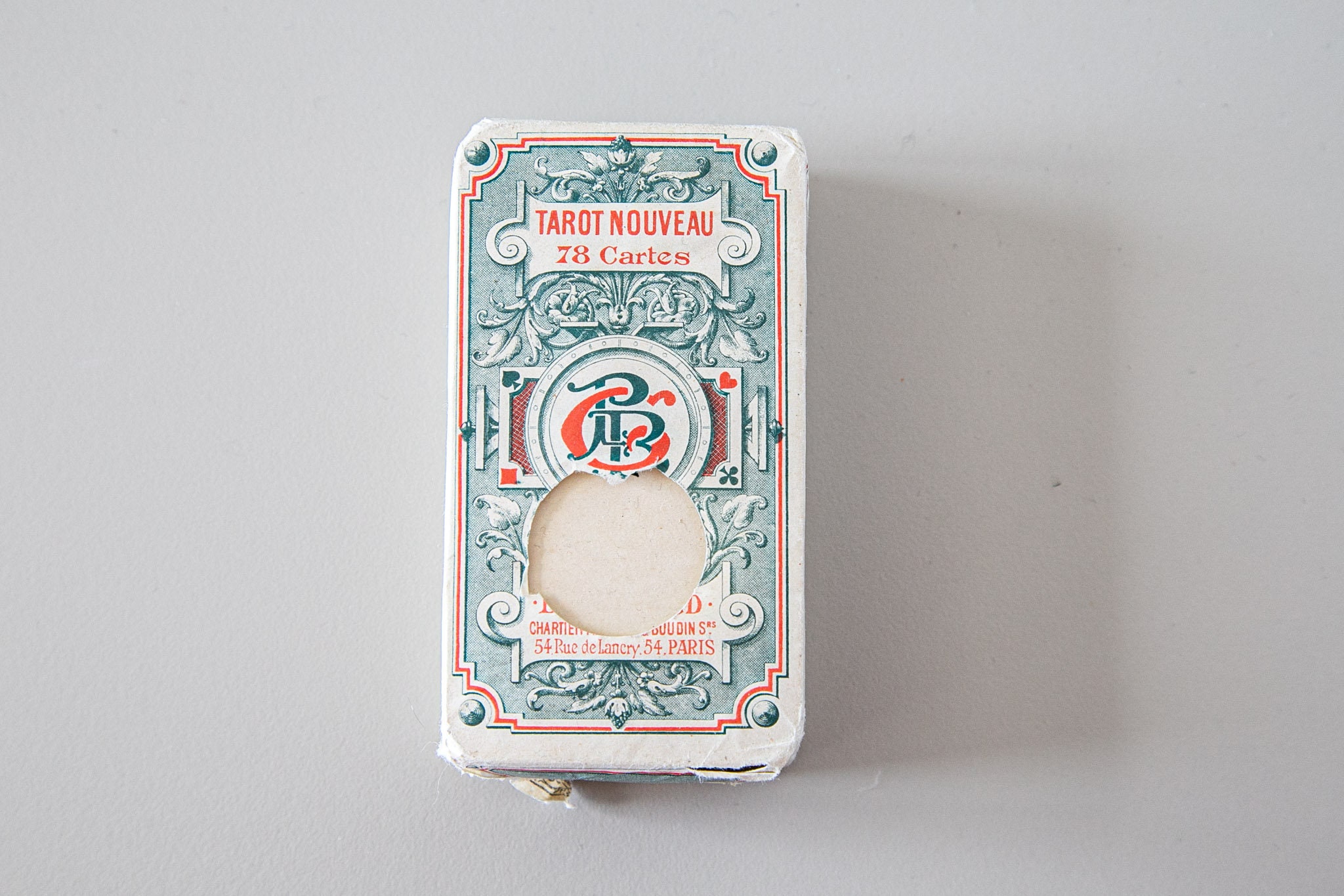 Antique Playing Cards by B. P. Grimaud, Paris c1890 complete 32/32 no  indices