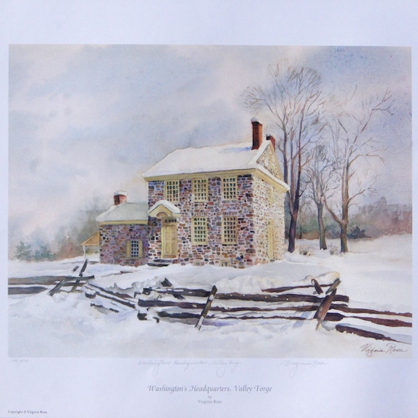 Washington's Headquarters, Valley Forge, Limited Edition