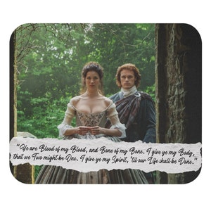 Outlander Desktop Mouse Pad (Rechteck), Outlander Geschenke, Outlander svg, outlander claire, Sassenach, Outlander Fotos, Jamie fraser