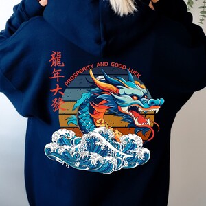 Chinese dragon sweater top