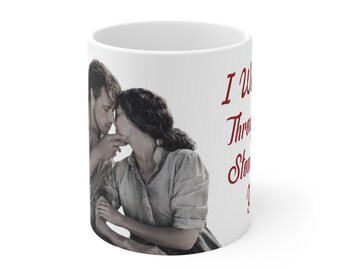 Outlander Ceramic Mug, Jamie and Claire, Sassenach Gift