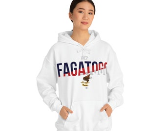 AS i Represent FAGATOGO / BLANCO / Sudadera con capucha de mezcla pesada unisex
