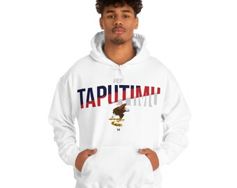 Sudadera unisex con capucha de mezcla pesada AS i Represent TAPUTIMU / BLANCA