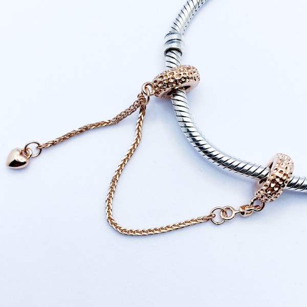 Pandora Rose Gold Safety Chain Etsy