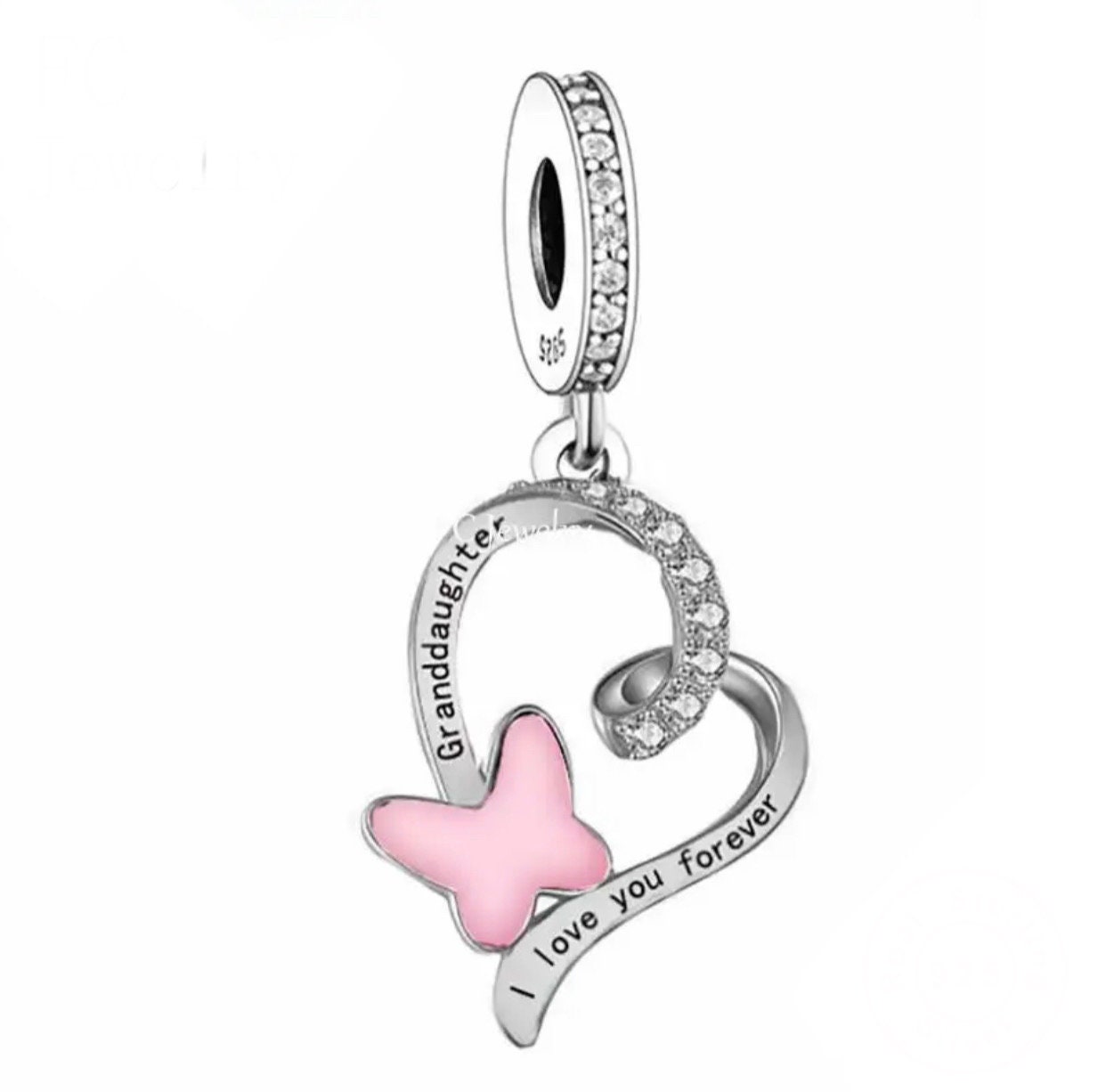 GRANDDAUGHTER I Love You Forever Dangle Charm Pendant Compatible With  Pandora Bracelets Genuine 925 Sterling Silver Cubic Zirconia - Etsy