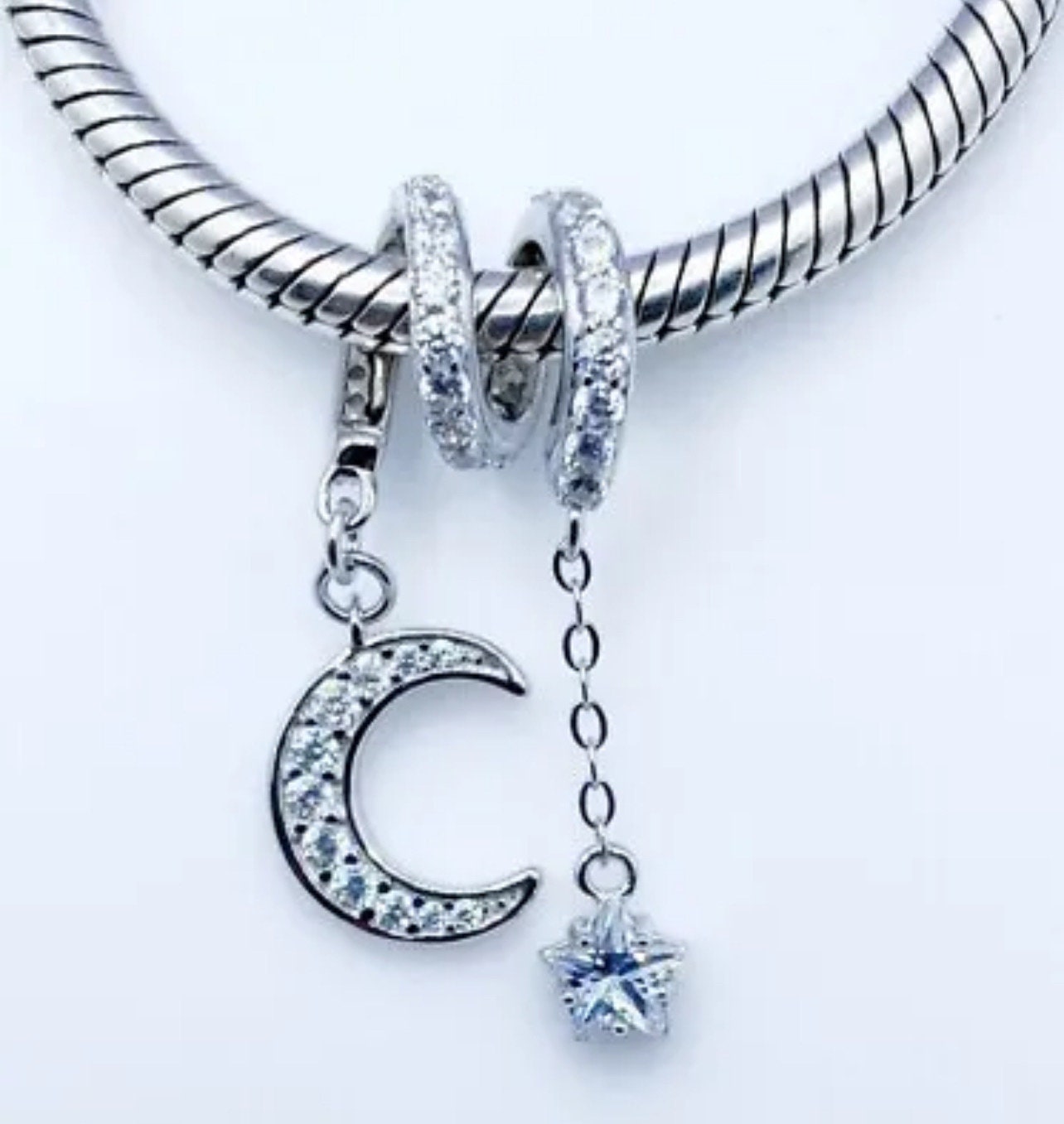 Pandora moon and store star charm
