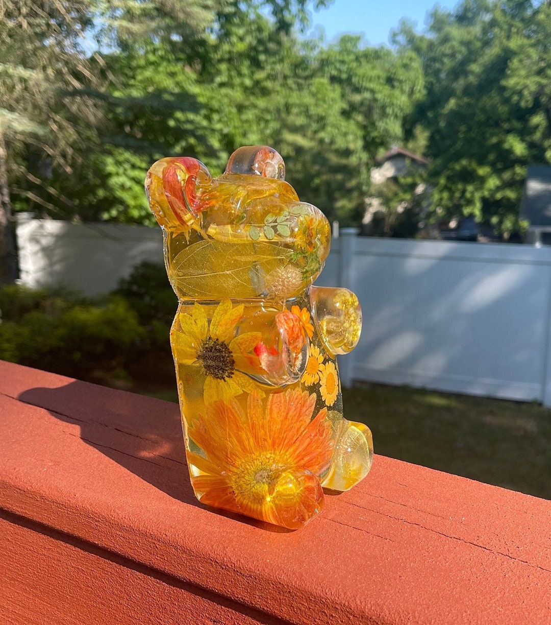 Giant Resin Sunflower Popart Gummy Bear Collectible Etsy