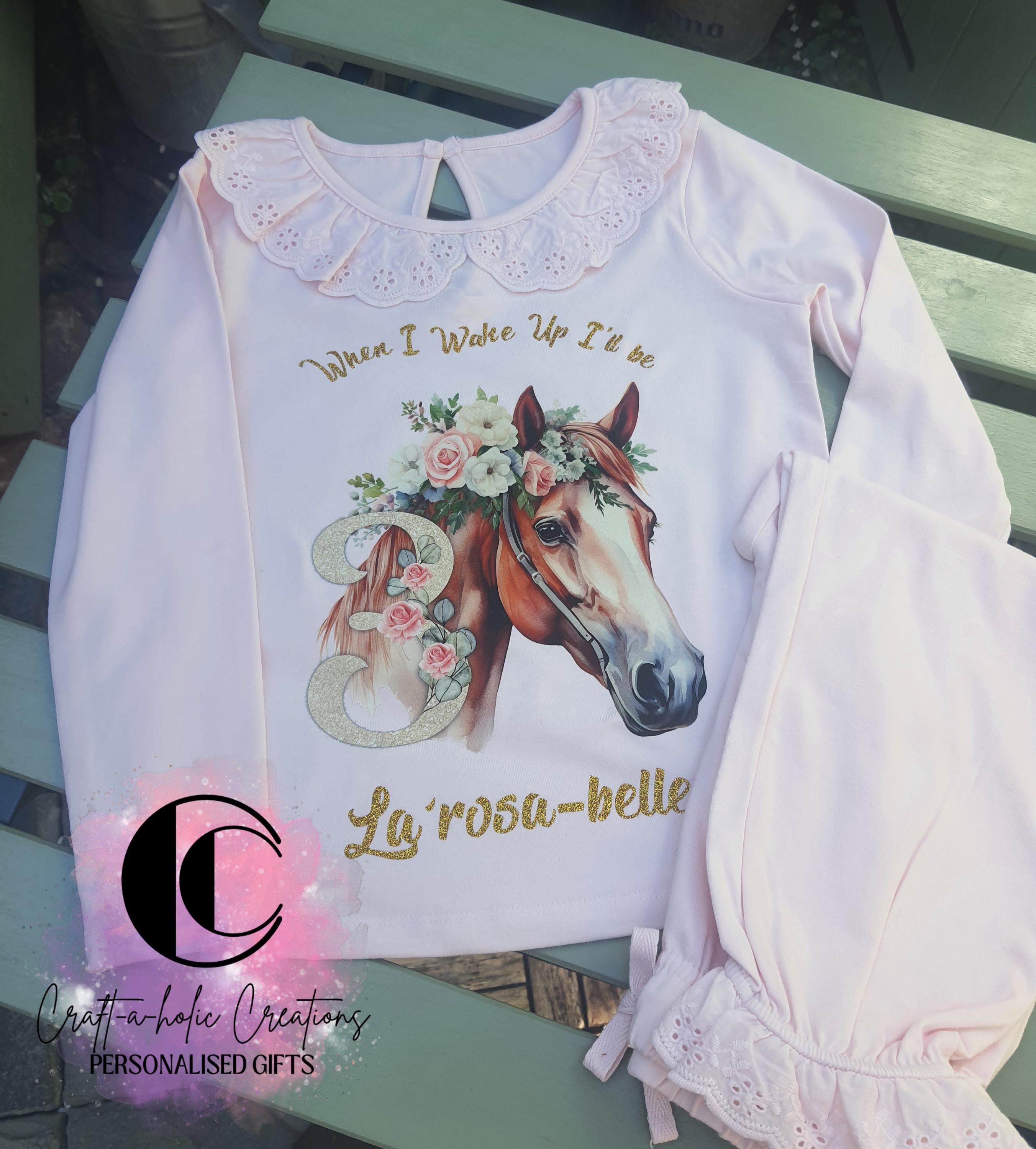 Personalised horse pyjamas sale