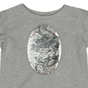 Infant Fine Jersey Tee Cotton  Size 6 months-24 Months  Alternative Kids Clothes Edgy Funky Fierce Japanese Tattoo by RebelTot