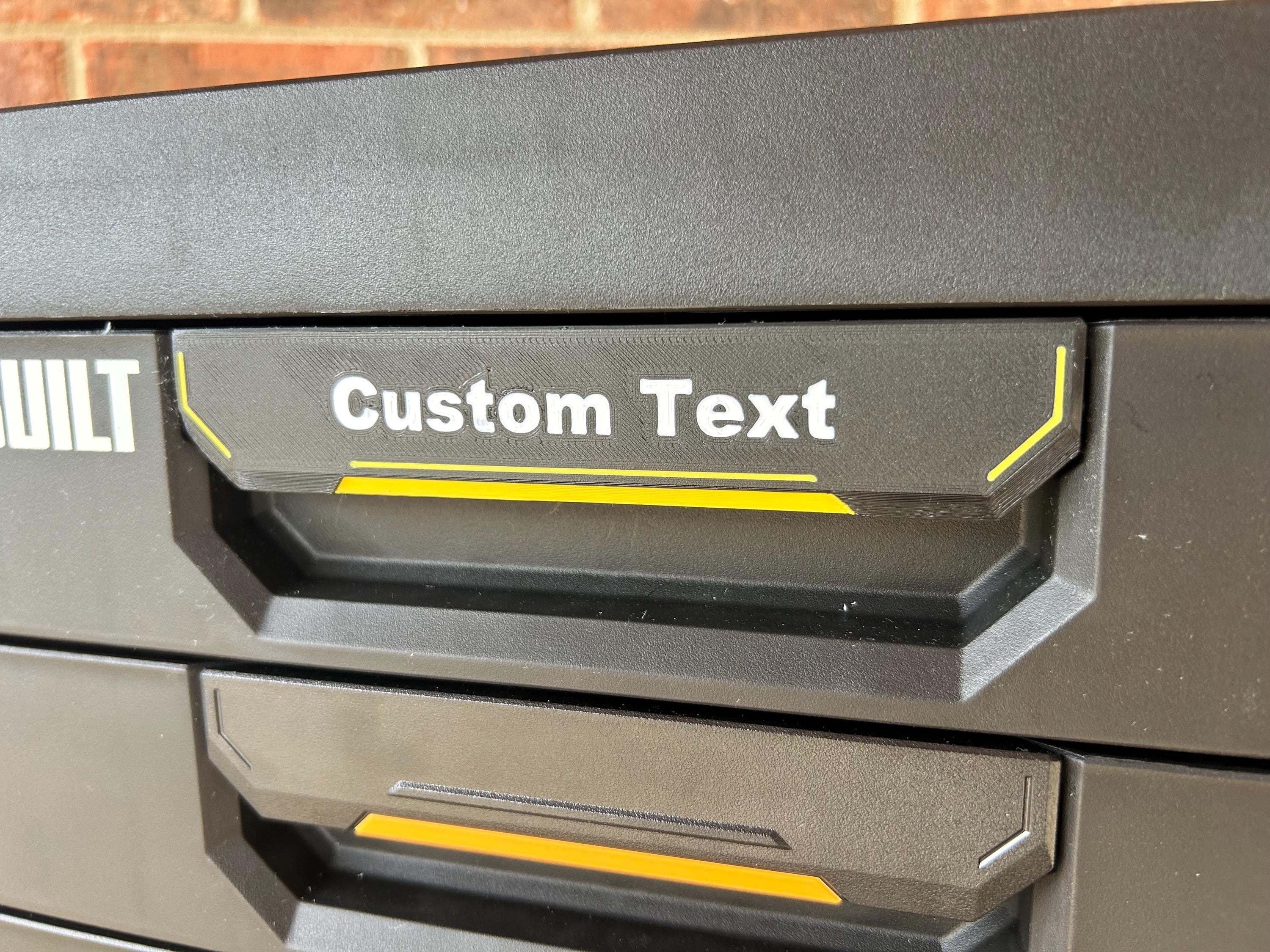 Toughbuilt Stacktech - Gen 2 Drawer Handles - Fully Custom - Etsy