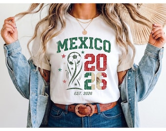 Team Mexico 2026 Soccer Trophy Graphic | Vintage Retro Fan Art, 5 PNGs (Digital Download)