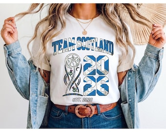 Team Scotland 2026 Soccer Trophy Graphic | Vintage Retro Fan Art, 7 PNGs (Digital Download)