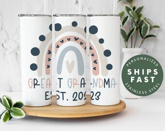 Great Grandma Tumbler, Great Grandma Travel Mug, Great Grandma Coffee Cup, Great Grandma Gift, Mothers Day Gift for Great Grandma, Customize