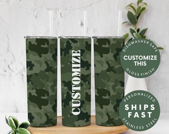 Personalized Tumbler Sleeve: Camo, Fits Yeti, RTIC, Ozark (20oz/30oz) - Etsy