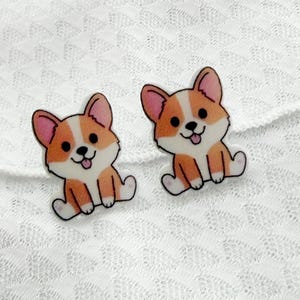 Corgi Earrings, Corgi Dog Earrings, Corgi Earrings, Corgi Jewelry, Dog Lover Gift
