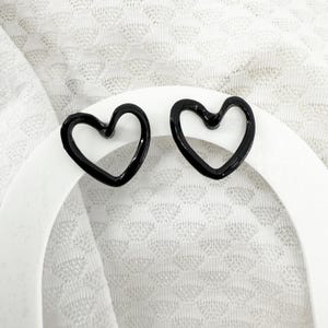 Heart Stud Earrings, Heart Shaped Stud Earrings, Valentines Earrings, Valentine gift for her, Heart Shaped Earrings