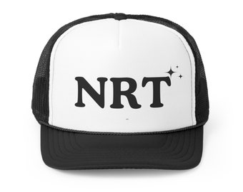 Narita Trucker Hat, gepersonaliseerde Foam Hat, Unisex Foam Trucker Hat, stadscodes, aangepaste hoeden, Trucker hoeden, cadeau voor haar, cadeaus voor hem