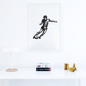 Fußballspieler Wandkunst