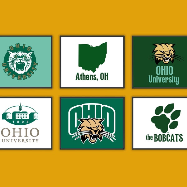 Bobcat Preppy Decor Etsy